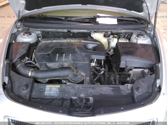 1G1ZA5E05A4101872 - 2010 CHEVROLET MALIBU LS SILVER photo 10