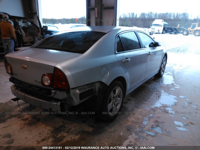 1G1ZA5E05A4101872 - 2010 CHEVROLET MALIBU LS SILVER photo 4
