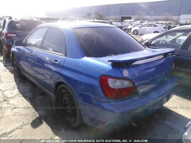 JF1GD29633G512309 - 2003 SUBARU IMPREZA WRX BLUE photo 3