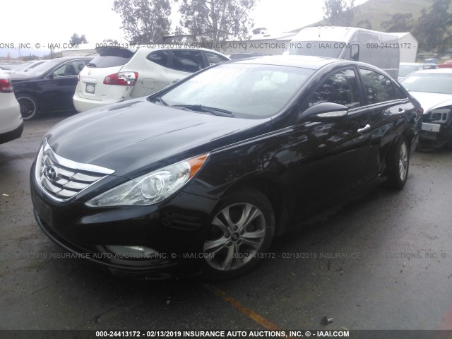 5NPEC4AC2BH273010 - 2011 HYUNDAI SONATA SE/LIMITED BLACK photo 2