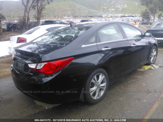 5NPEC4AC2BH273010 - 2011 HYUNDAI SONATA SE/LIMITED BLACK photo 4