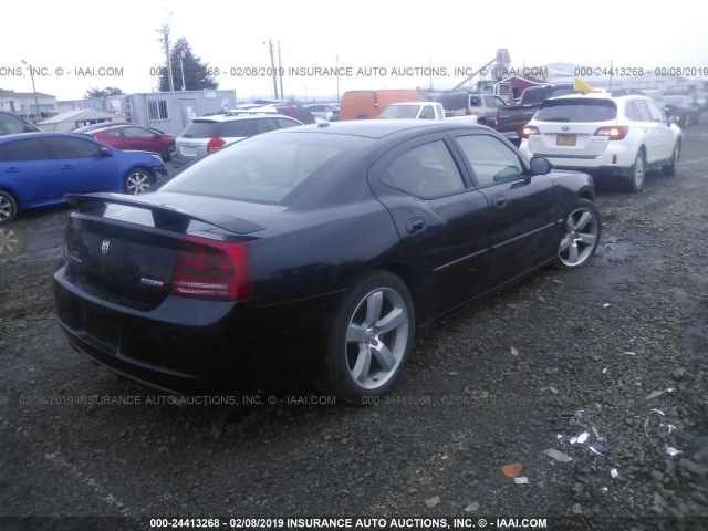 2B3LA73W07H729304 - 2007 DODGE CHARGER SRT-8 BLACK photo 4