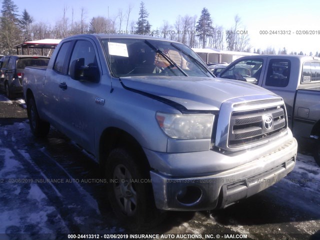 5TFUY5F17BX186119 - 2011 TOYOTA TUNDRA DOUBLE CAB SR5 SILVER photo 1