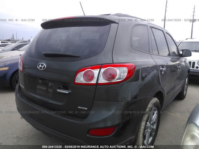 5XYZK4AG9CG098920 - 2012 HYUNDAI SANTA FE LIMITED GRAY photo 4