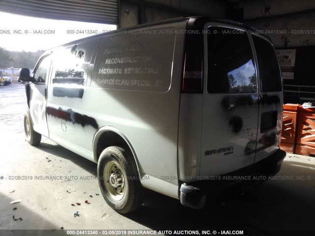 1GTZ7TBA9E1101470 - 2014 GMC SAVANA G3500 WHITE photo 3