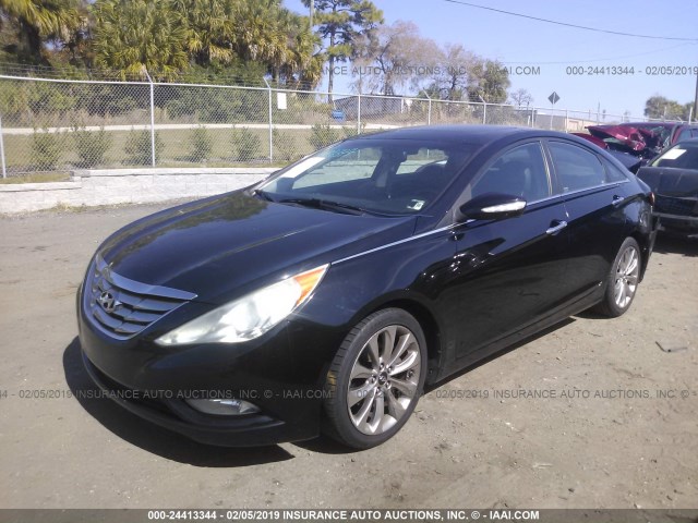 5NPEC4AB7BH220178 - 2011 HYUNDAI SONATA SE/LIMITED BLACK photo 2