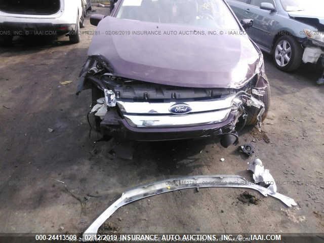 3FAHP0HA8CR318955 - 2012 FORD FUSION SE ბურგუნდია ფოტო 6