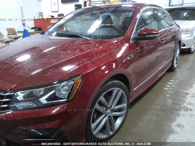 1VWDT7A37HC036995 - 2017 VOLKSWAGEN PASSAT R-LINE Qırmızı foto 2