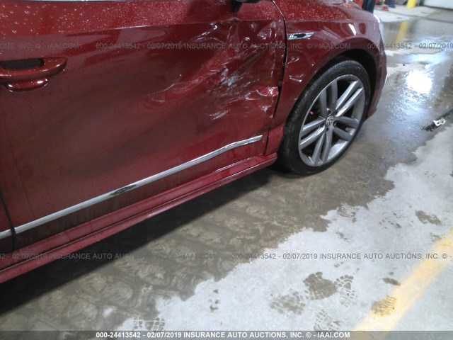1VWDT7A37HC036995 - 2017 VOLKSWAGEN PASSAT R-LINE Qırmızı foto 6