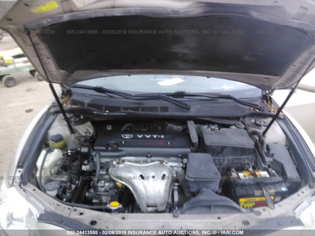 4T1BE46K27U533864 - 2007 TOYOTA CAMRY NEW GENERAT CE/LE/XLE/SE GOLD photo 10