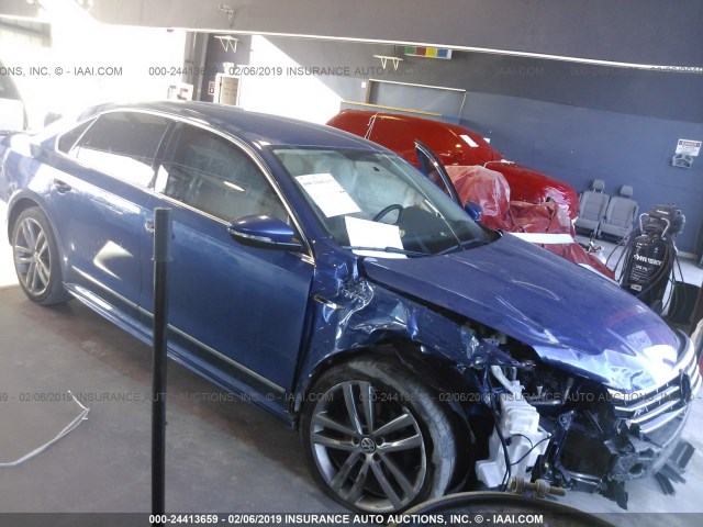 1VWDT7A32HC014760 - 2017 VOLKSWAGEN PASSAT R-LINE BLUE photo 1