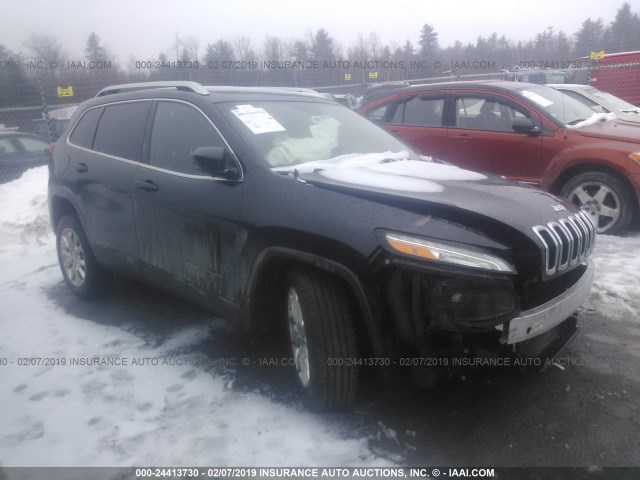 1C4PJMDS4FW625828 - 2015 JEEP CHEROKEE LIMITED BLACK photo 1