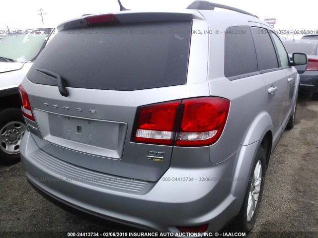 3C4PDCBG4FT658401 - 2015 DODGE JOURNEY SXT GRAY photo 4