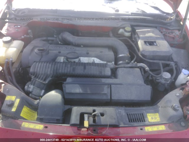 YV1MS682552061726 - 2005 VOLVO S40 T5 RED photo 10