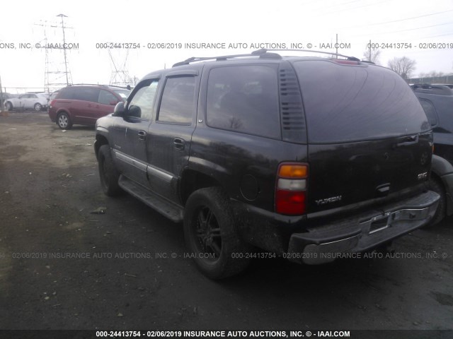 1GKEK13Z53J317047 - 2003 GMC YUKON BLACK photo 3