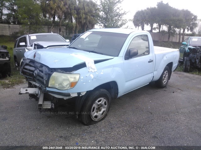 5TENX4CN0AZ723428 - 2010 TOYOTA TACOMA BLUE photo 2