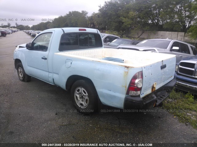 5TENX4CN0AZ723428 - 2010 TOYOTA TACOMA BLUE photo 3