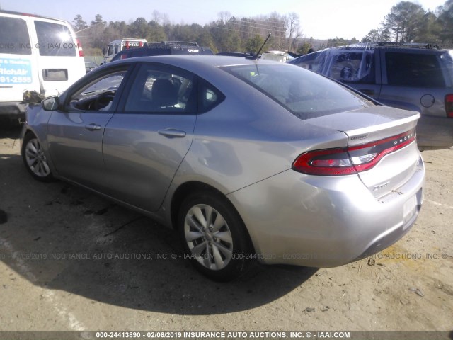 1C3CDFBB1ED916872 - 2014 DODGE DART SXT SILVER photo 3