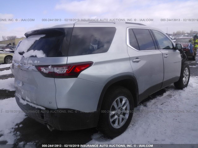 1GNERGKW3JJ234285 - 2018 CHEVROLET TRAVERSE LT SILVER photo 4