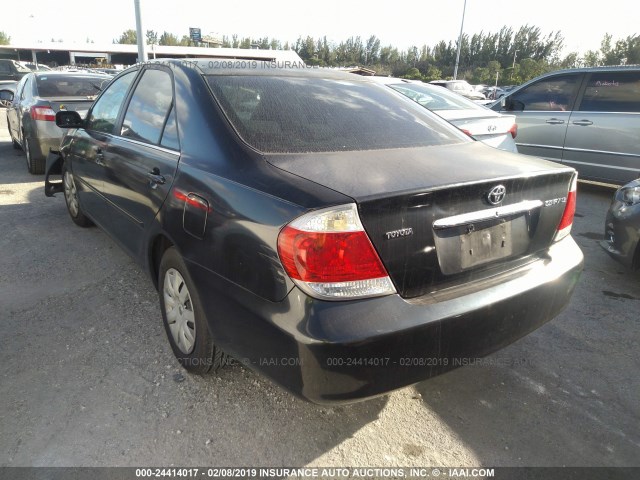 4T1BE32K35U034522 - 2005 TOYOTA CAMRY LE/XLE/SE BLACK photo 3