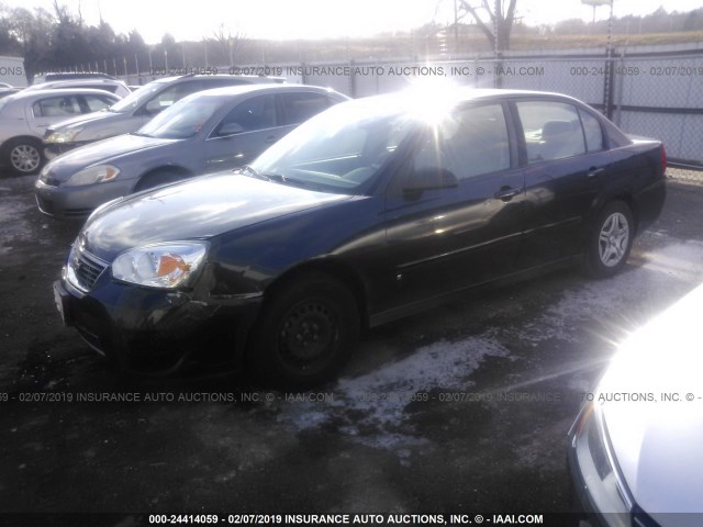 1G1ZS58F67F232674 - 2007 CHEVROLET MALIBU LS Dark Blue photo 2