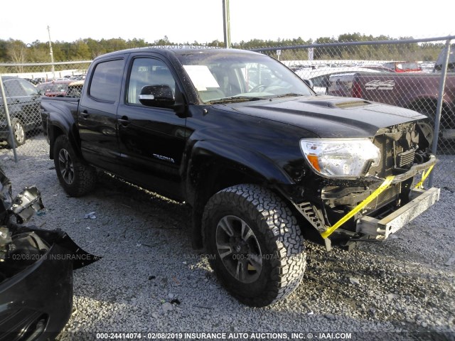 5TFLU4EN0FX144449 - 2015 TOYOTA TACOMA DOUBLE CAB/TRD PRO BLACK photo 1