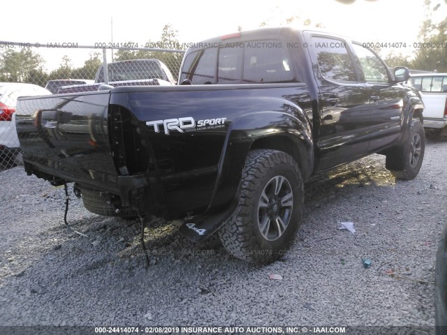 5TFLU4EN0FX144449 - 2015 TOYOTA TACOMA DOUBLE CAB/TRD PRO BLACK photo 4