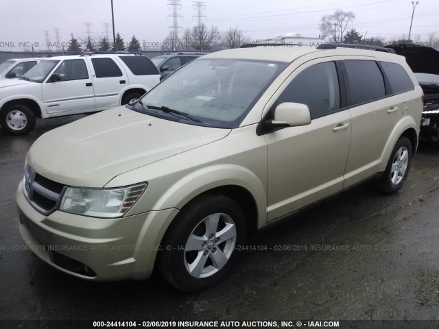 3D4PG5FV2AT117550 - 2010 DODGE JOURNEY SXT GOLD photo 2