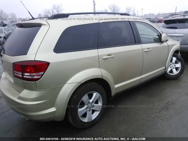 3D4PG5FV2AT117550 - 2010 DODGE JOURNEY SXT GOLD photo 4