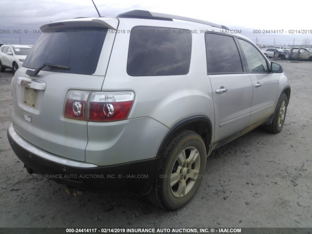 1GKKRPED9CJ268180 - 2012 GMC ACADIA SLE SILVER photo 4