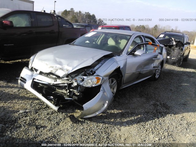 2G1WB5E36G1104388 - 2016 CHEVROLET IMPALA LIMITED LT SILVER photo 2