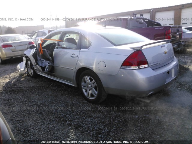 2G1WB5E36G1104388 - 2016 CHEVROLET IMPALA LIMITED LT SILVER photo 3