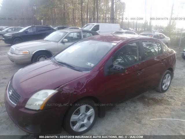 3N1AB61E27L637001 - 2007 NISSAN SENTRA 2.0/2.0S/2.0SL RED photo 2