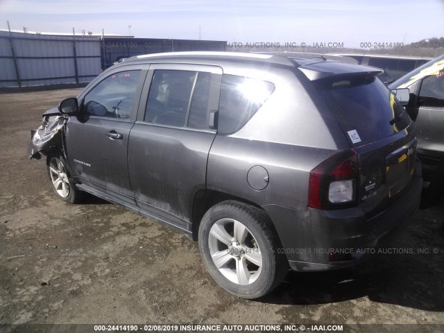 1C4NJDEB6GD781582 - 2016 JEEP COMPASS LATITUDE GRAY photo 3