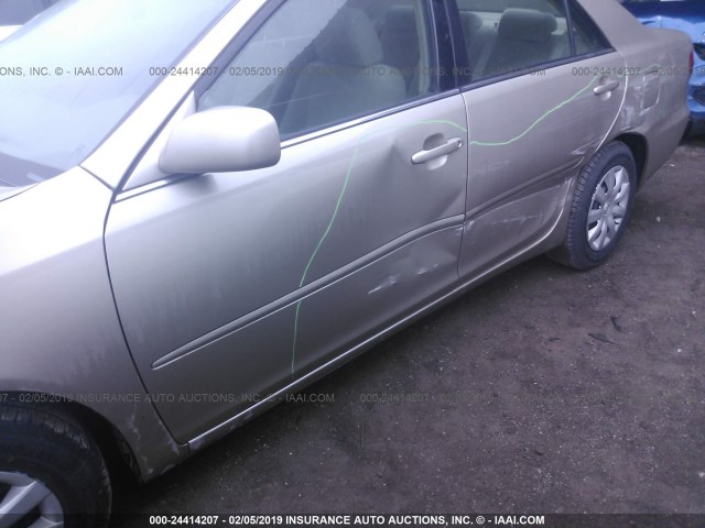 4T1BE32KX6U107676 - 2006 TOYOTA CAMRY LE/XLE/SE GOLD photo 6