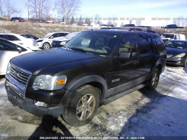 1FMEU73E86UA92319 - 2006 FORD EXPLORER XLT BROWN photo 2