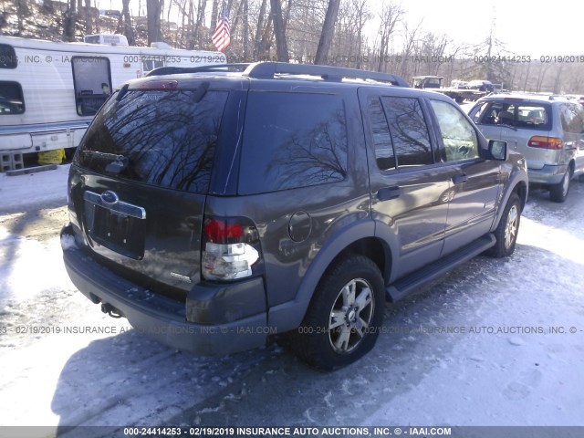 1FMEU73E86UA92319 - 2006 FORD EXPLORER XLT BROWN photo 4