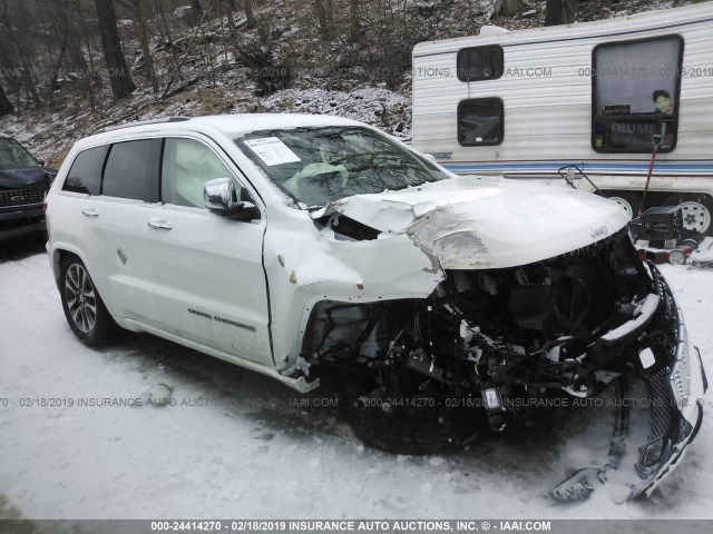 1C4RJFCG8JC432223 - 2018 JEEP GRAND CHEROKEE OVERLAND WHITE photo 1