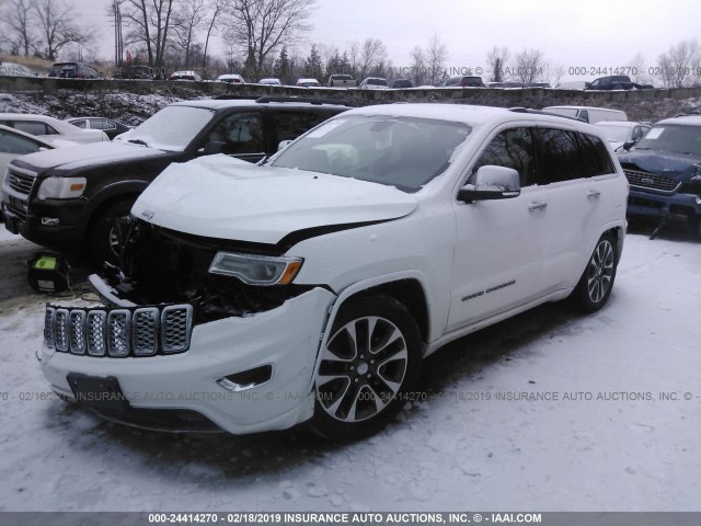 1C4RJFCG8JC432223 - 2018 JEEP GRAND CHEROKEE OVERLAND WHITE photo 2