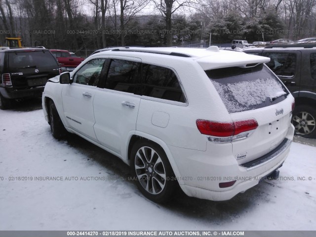 1C4RJFCG8JC432223 - 2018 JEEP GRAND CHEROKEE OVERLAND WHITE photo 3