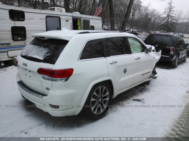 1C4RJFCG8JC432223 - 2018 JEEP GRAND CHEROKEE OVERLAND WHITE photo 4