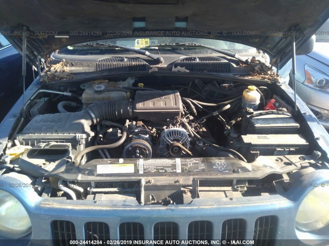 1J4GL48K53W601662 - 2003 JEEP LIBERTY SPORT/FREEDOM ლურჯი ფოტო 10