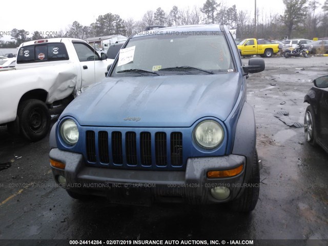 1J4GL48K53W601662 - 2003 JEEP LIBERTY SPORT/FREEDOM BLUE photo 6