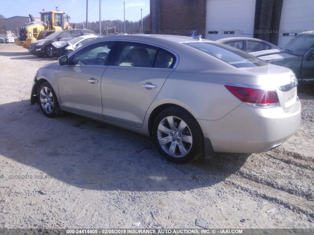 1G4GE5EV0AF196680 - 2010 BUICK LACROSSE CXS GOLD photo 3