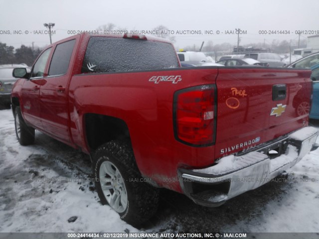 3GCUKRER7GG188870 - 2016 CHEVROLET SILVERADO K1500 LT RED photo 3