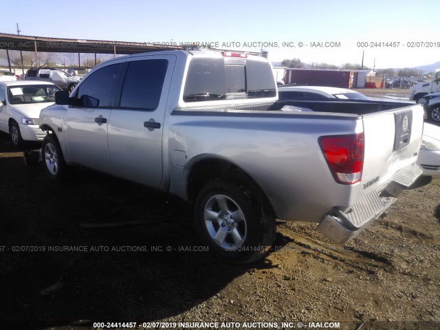 1N6AA07AX4N549579 - 2004 NISSAN TITAN XE/SE/LE SILVER photo 3