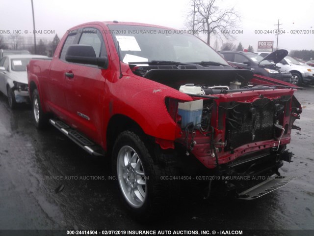 5TFRM5F16AX012543 - 2010 TOYOTA TUNDRA DOUBLE CAB SR5 RED photo 1