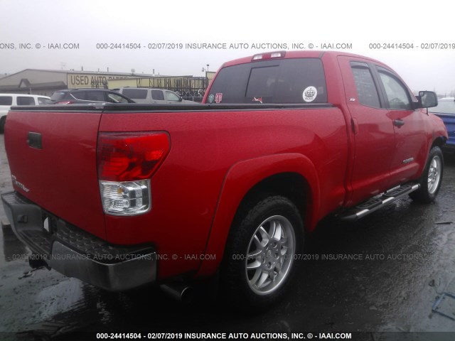 5TFRM5F16AX012543 - 2010 TOYOTA TUNDRA DOUBLE CAB SR5 RED photo 4