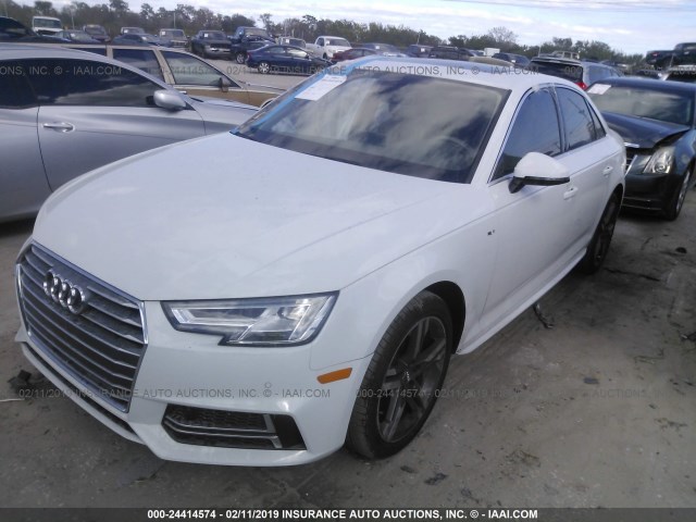 WAULMAF41JN005131 - 2018 AUDI A4 ULTRA PREMIUM PLUS WHITE photo 2