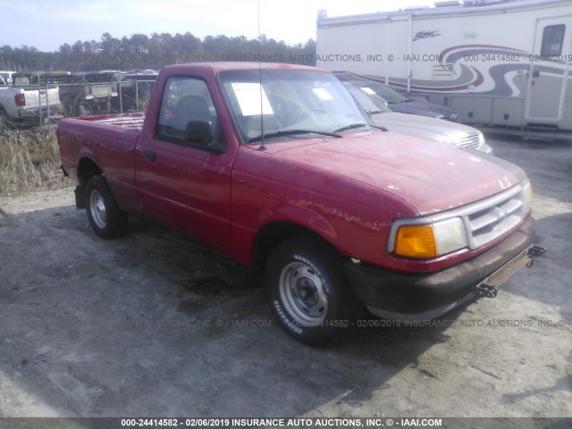 1FTCR10A6TUD74286 - 1996 FORD RANGER RED photo 1